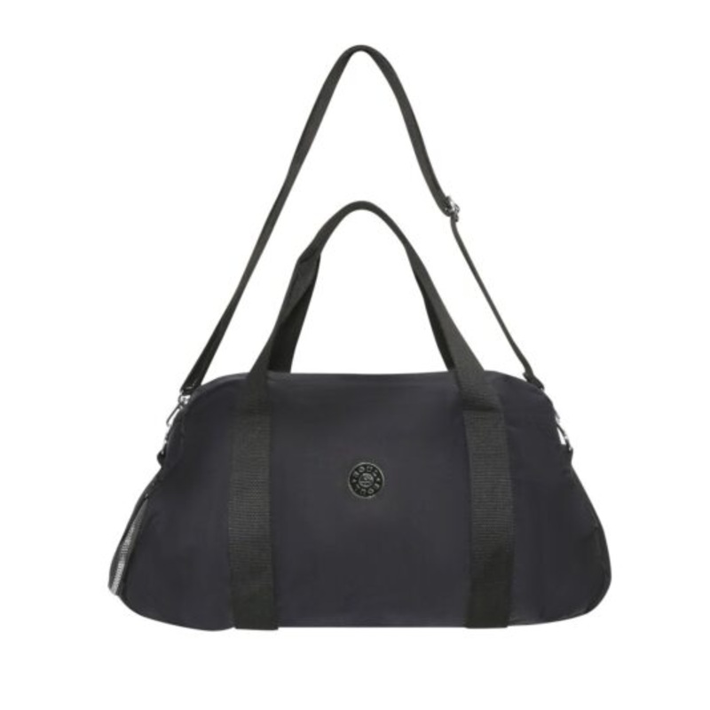 Water-Repellent Nylon Gym  Duffel Sports Bag  Black