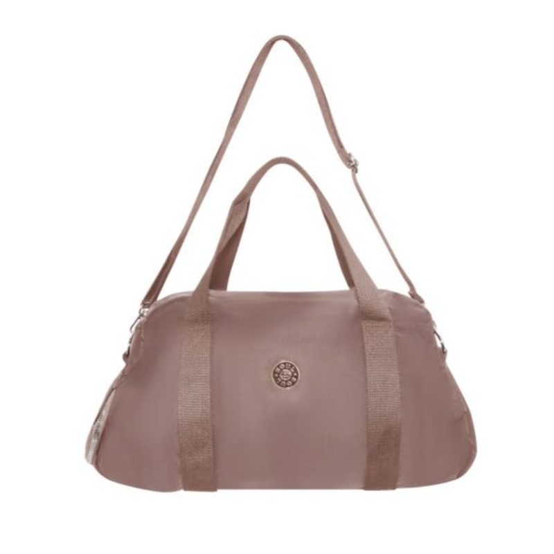Water-Repellent Nylon Gym  Duffel Sports Bag  Blush