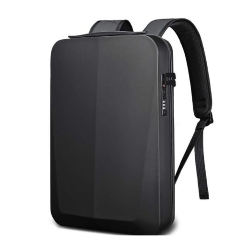 Waterproof Anti-Theft Hard Shell Unisex Laptop Backpack with USB Charging  Black