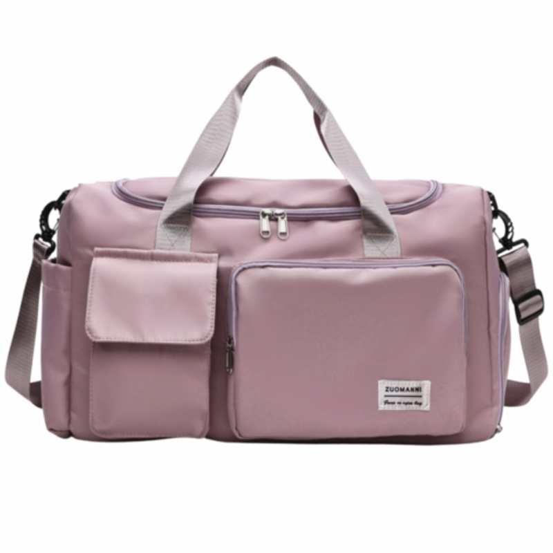 Waterproof Duffel Bag with Multiple Compartments & Strap  Rose