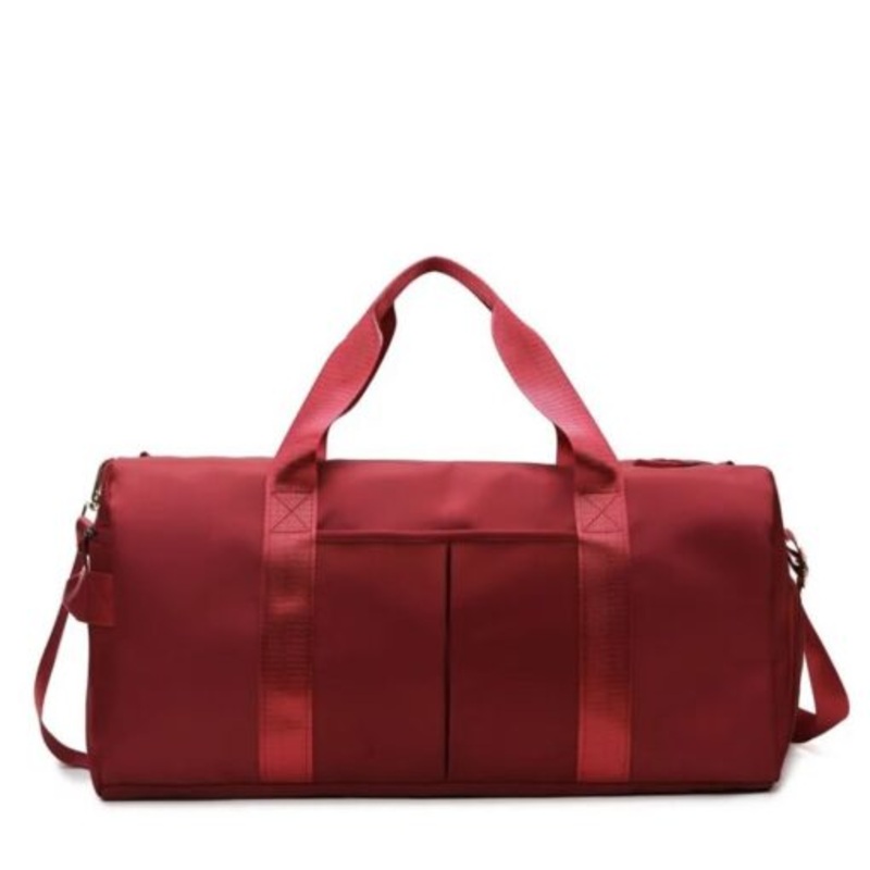 Waterproof Gym Bag Unisex Sports Travel Bag  Red