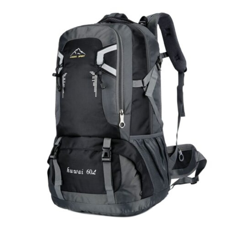 Waterproof Lightweight Travel Hiking Backpack  Black