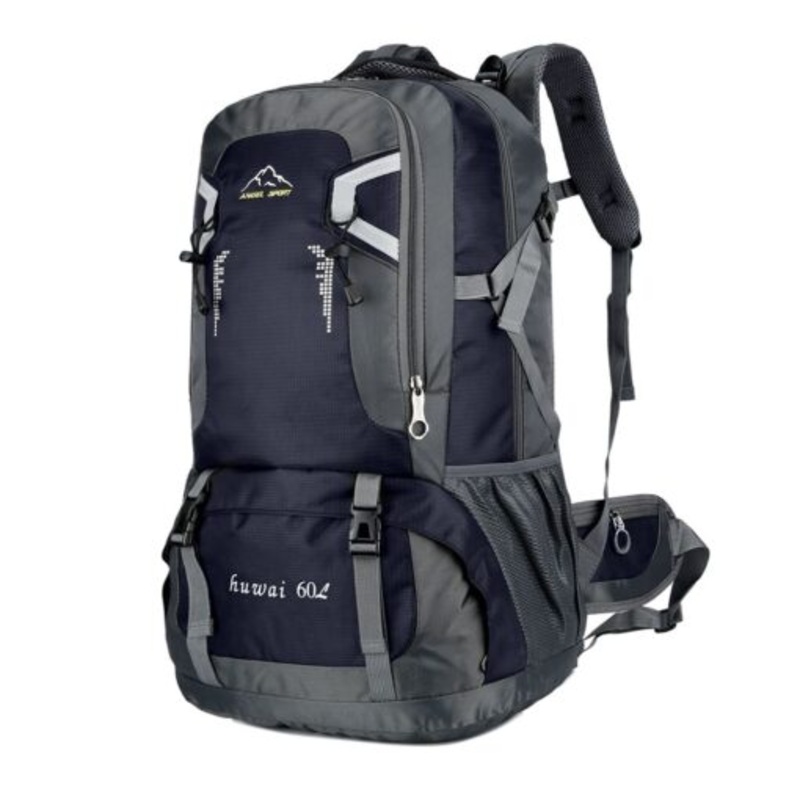 Waterproof Lightweight Travel Hiking Backpack  Dark Blue