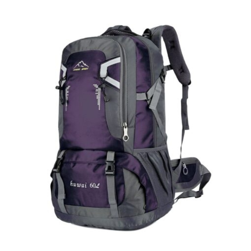 Waterproof Lightweight Travel Hiking Backpack  Purple