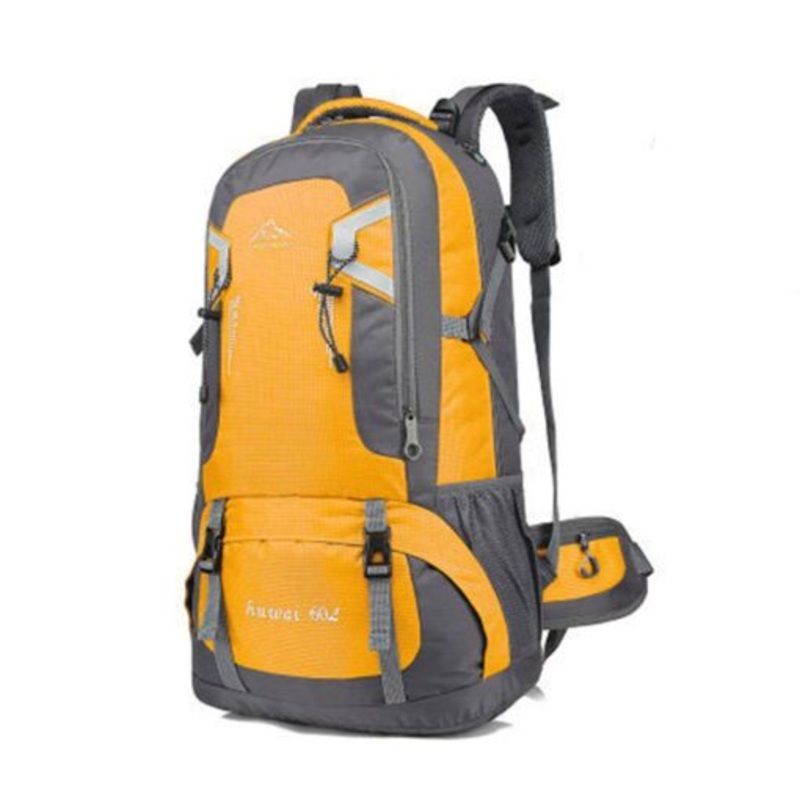 Waterproof Lightweight Travel Hiking Backpack  Yellow