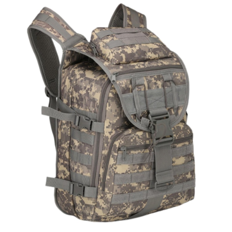 Waterproof Outdoor Tactical Military Molle Backpacks(Camo Edition)  Grey