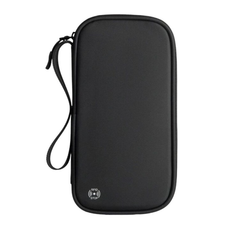 Waterproof  RFID Passport Holder  Travel Organizer  Black