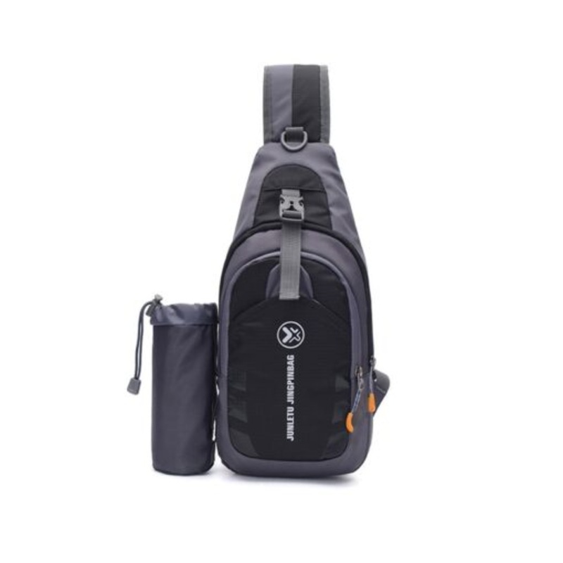 Waterproof Sling Bag Outdoors Crossbody Chest Bag Gym Daypack  Black