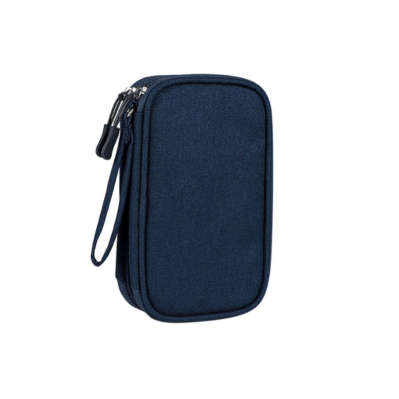 Waterproof Travel Cable Organizer Bag Electronic Accessories Case  Blue