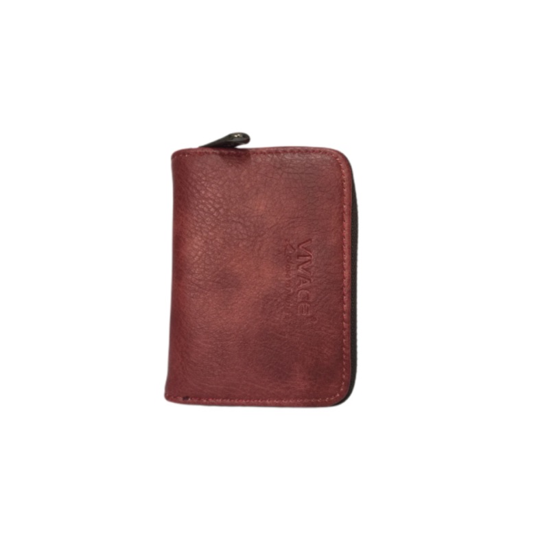 Vivace- Card Wallet  Dark Red