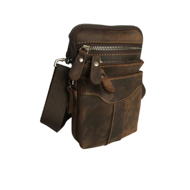 Vivace  Genuine Leather Sling  Dark Coffee