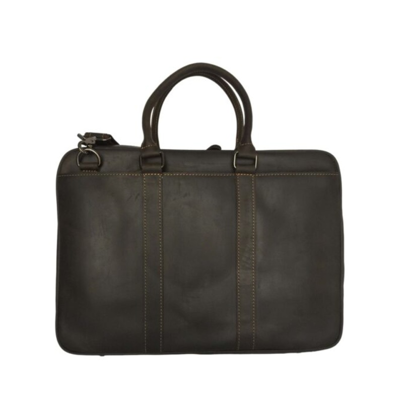 Vivace  Leather Laptop Bag 10L  Coffee