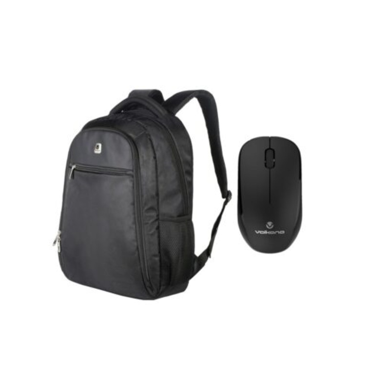 Volkano Element Series Laptop Backpack with Volkano Crystal Wireless Mouse