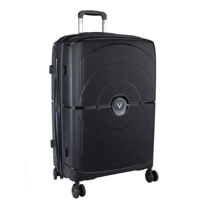 Voyager Aeon Large 4 Wheel Trolley Case  Jet Black