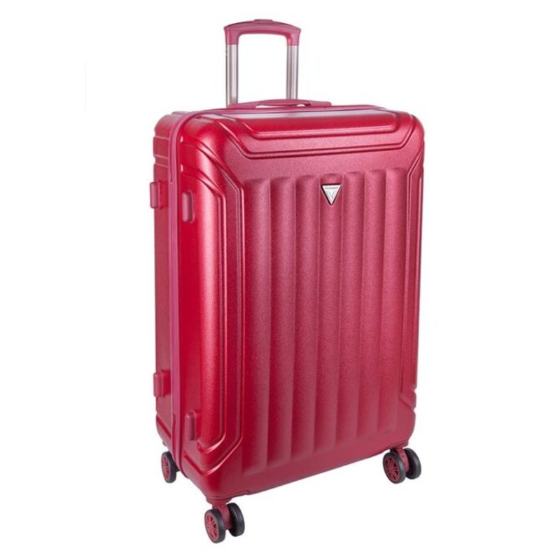 Voyager Duro Large 4 Wheel Trolley Case  Red