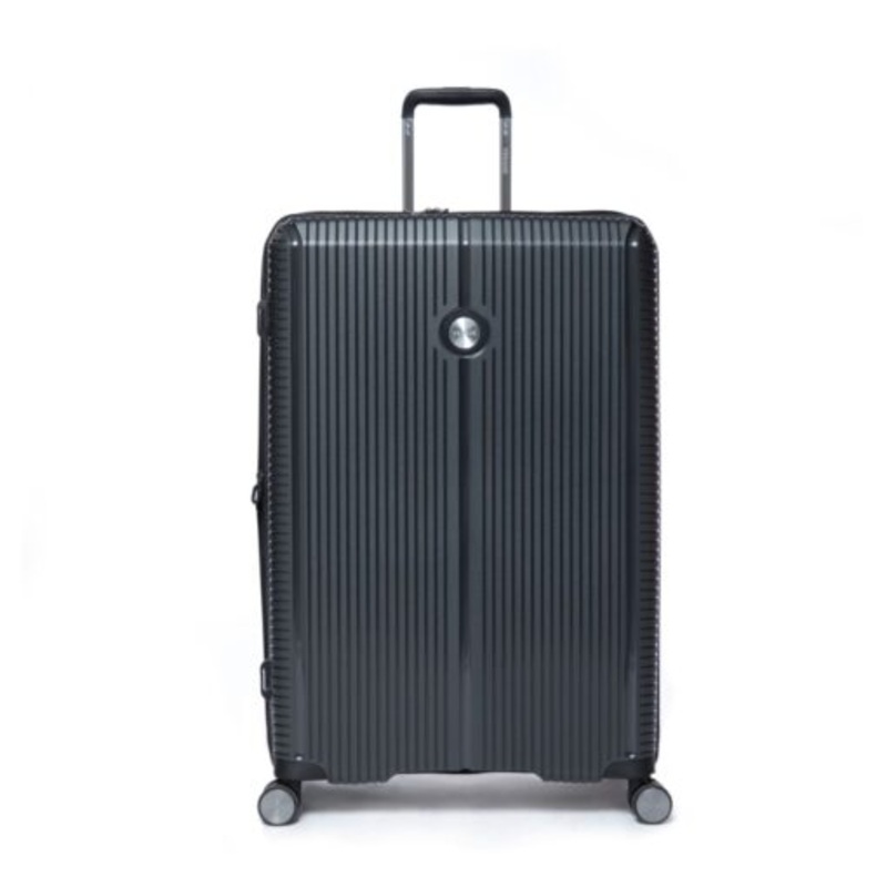 Verage  Rome 66cm Hard Luggage 8 Wheel TSA Lock Exp Trolley Check-In Case  Charcoal