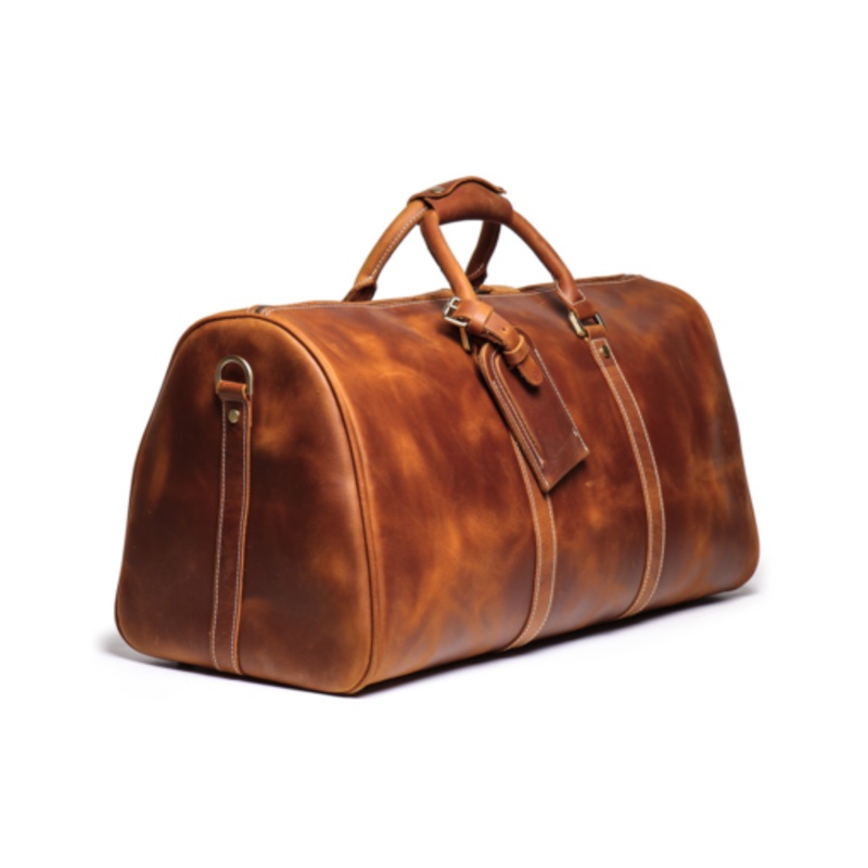 Vintage Leather Duffel Bag