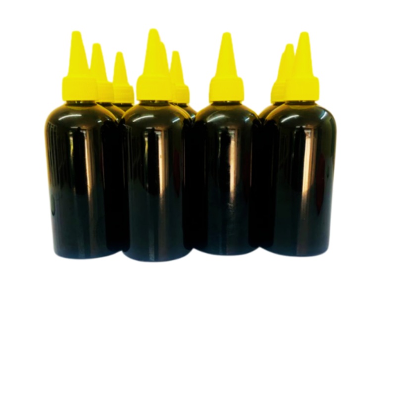 20 x 200ml Black Luxurious PET Bottles