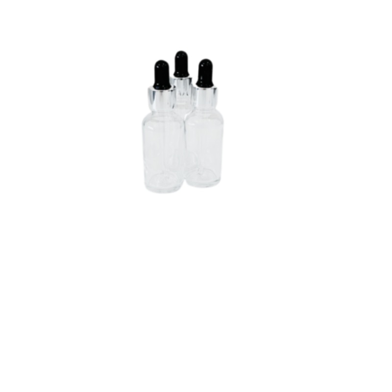25 x 30ml Transparent Serum Glass Bottles