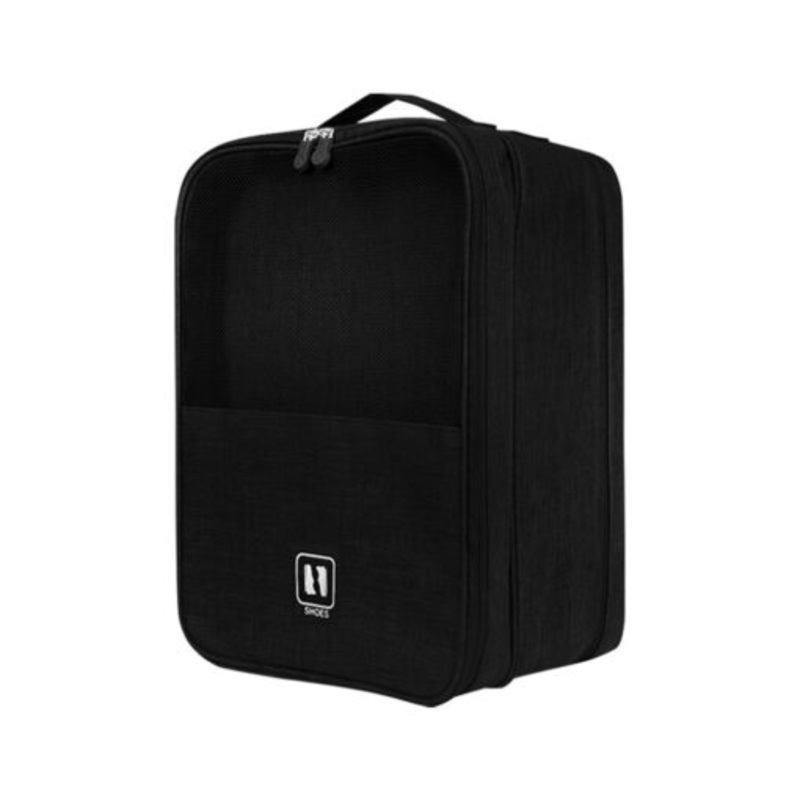3 Layer Multi Use Shoe Travel Organiser  Travel Shoe Bag  Grey  39  M  Black-39  M