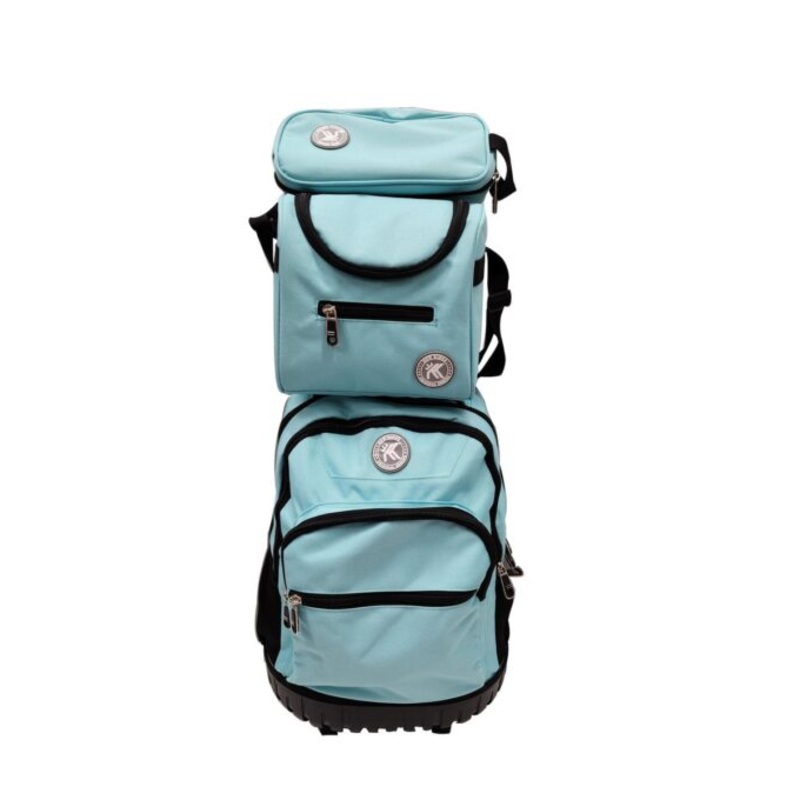 3 Piece 2 Wheel Backpack With Telescopic Handle and Hard Base For School  Turquoise