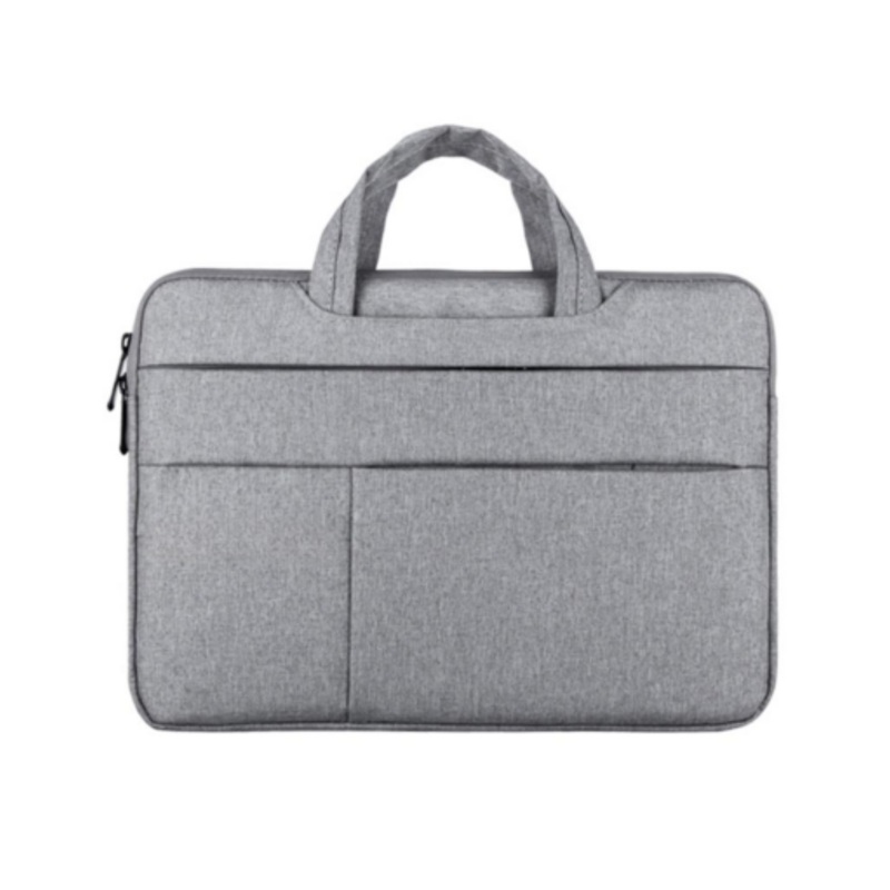15.5 Padded Laptop Bag with Luggage Sleeve  Grey