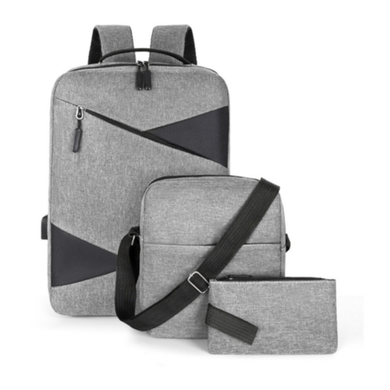 15.6 inch Laptop Backpacks with USB Charging Port Water Resistant  Set of 3