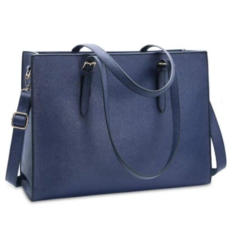 15.6 Laptop Bag & Women Tote Bag Handbag  Navy blue