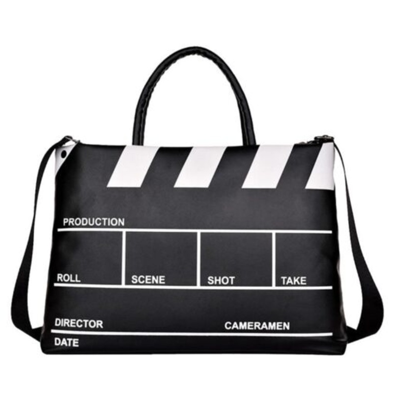 15.6 Vintage Movie Clapboard Style Laptop Bag  Black