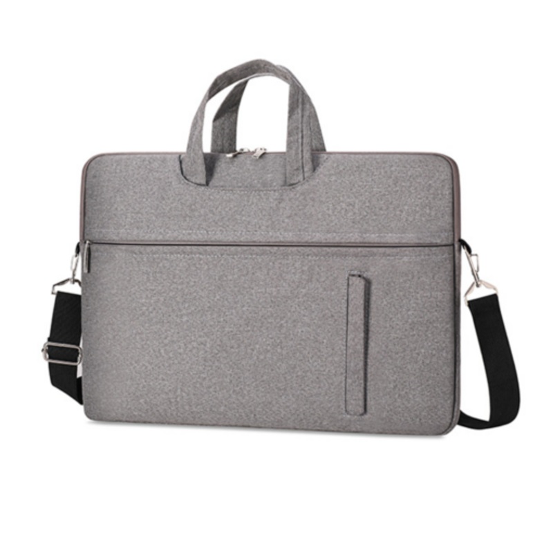 15.6inch Laptop Sleeve Case Bag Waterproof Durable Traveling Briefcase Grey