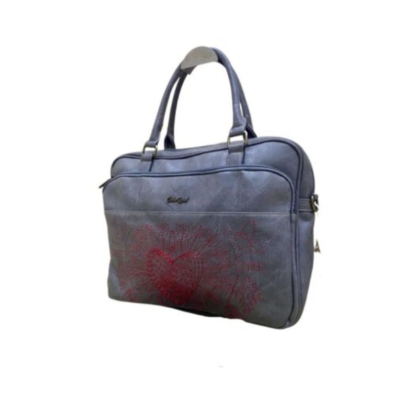 15- inch Heart Design Waterproof PU Leather Laptop bag CR91081-D48  Blue