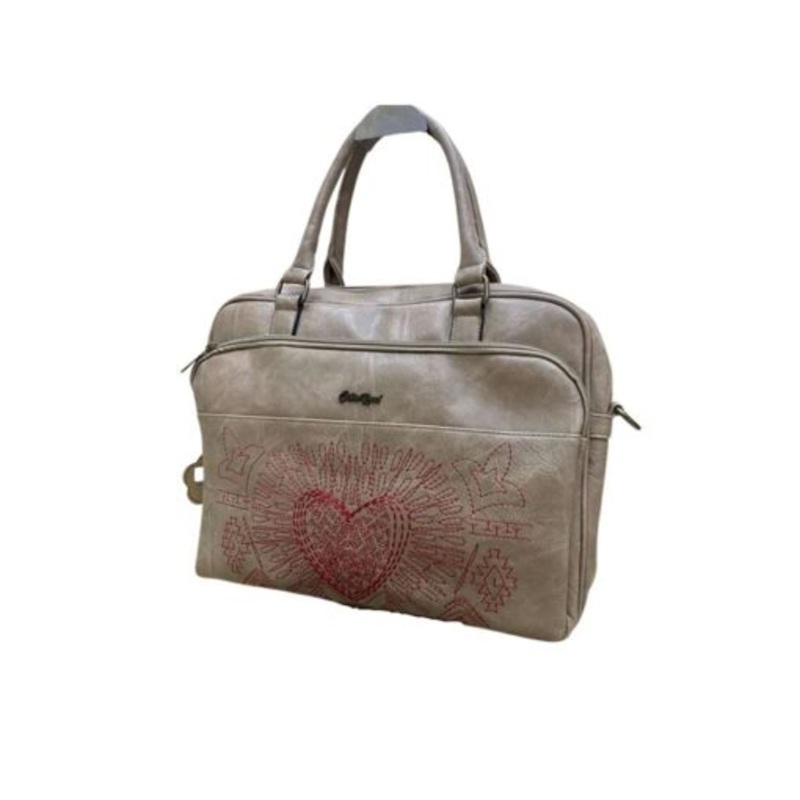 15- inch Heart Design Waterproof PU Leather Laptop bag CR91081-D48  light