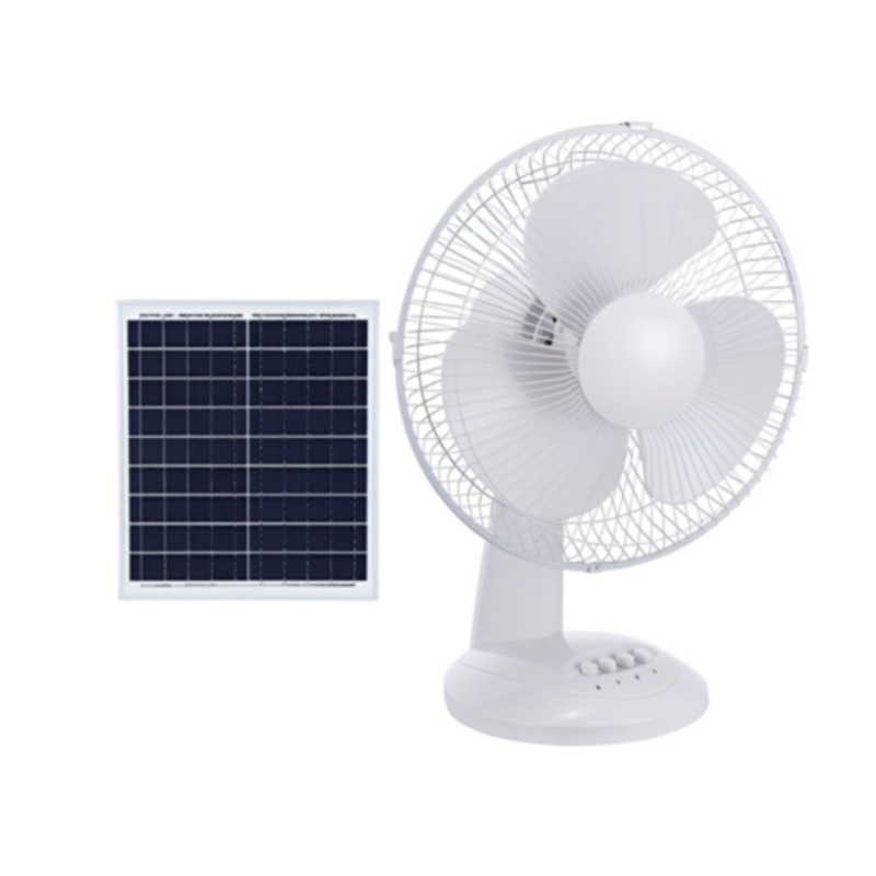 15W Solar Rechargeable Multifuntional Portable Fan with Adjustable Speed