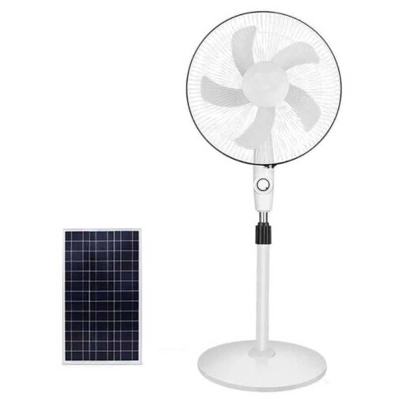 16 Solar Powered 3 Speed Ocillating Floor Fan- JG-30-6
