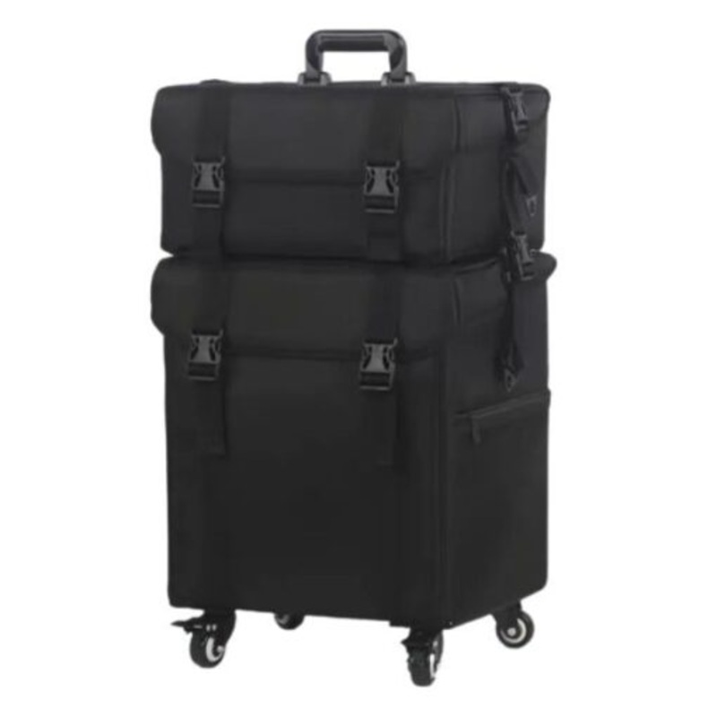2 in 1 Soft Professional Rolling Train Cosmetic Makeup Case