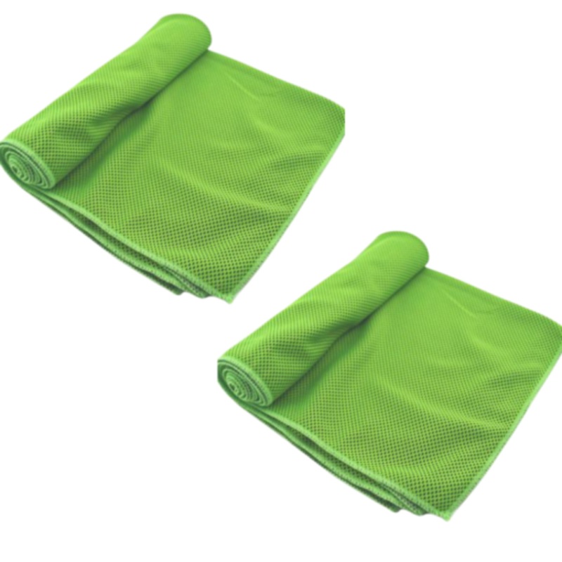 2 Pack Instant Cooling Towel  Green