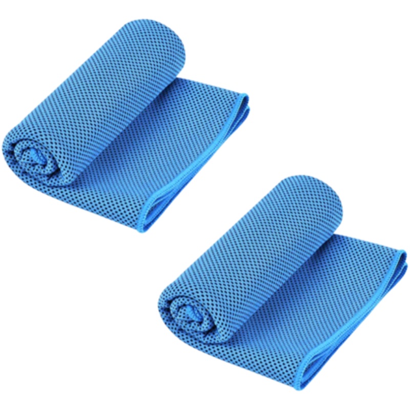 2 Pack Instant Cooling Towel  Sky Blue