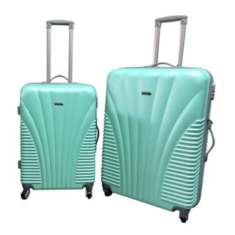 2 Piece Blue Star Luggage Set  Applegreen