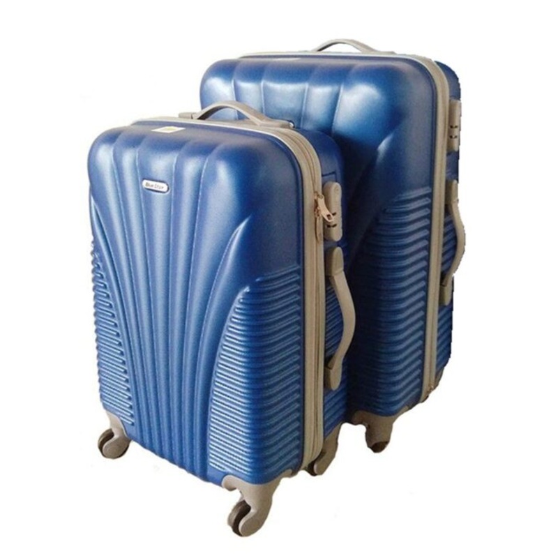 2 Piece Blue Star Luggage Set  Blue