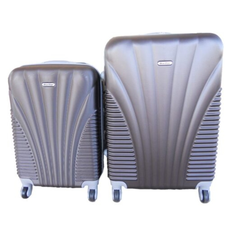 2 Piece Luggage Set  Dark Brown