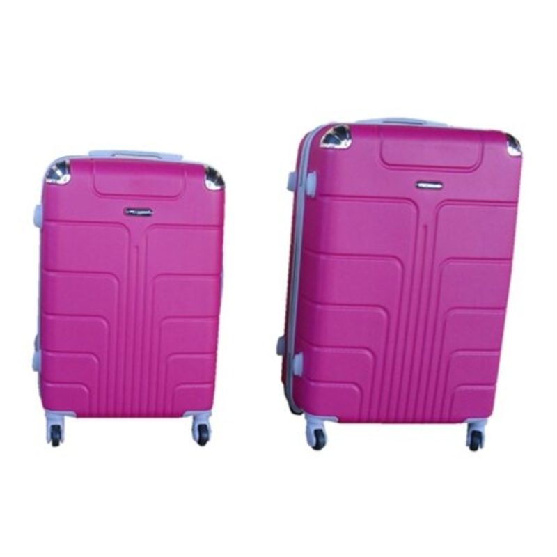 2 Piece Luggage Set  Hot Pink