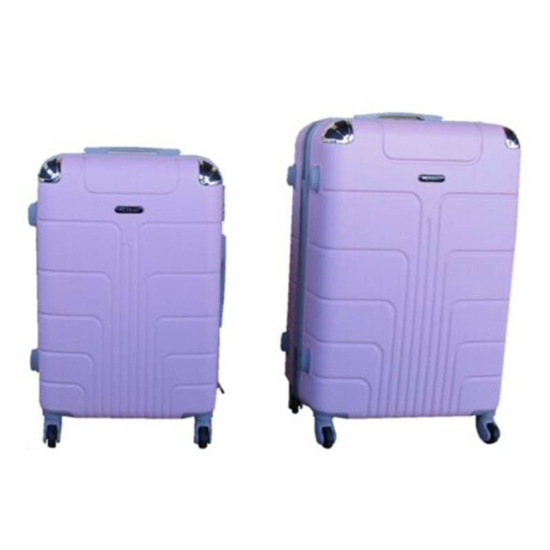 2 Piece Luggage Set  Light Pink