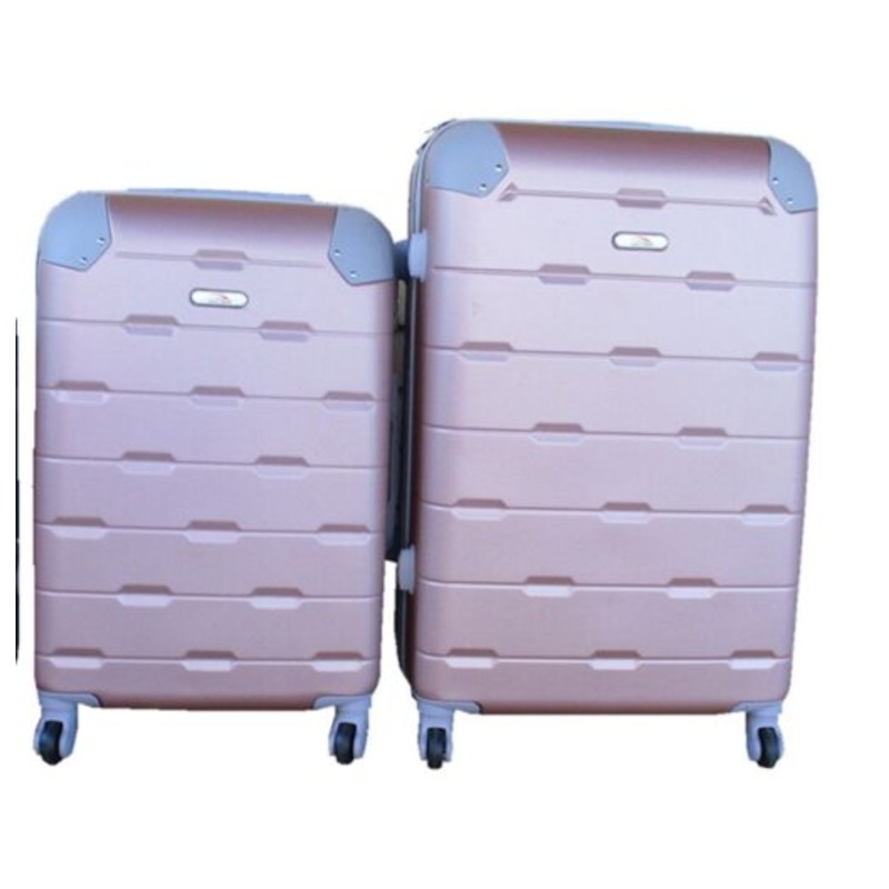 2 Piece Luggage Set  Rose Gold