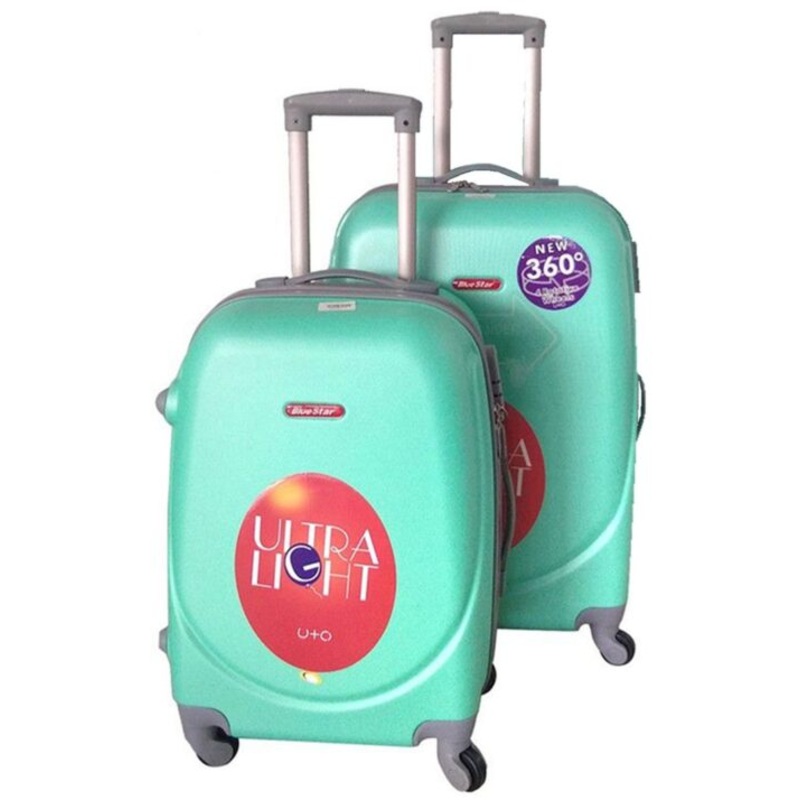 2 Piece Premium Luggage Set  Apple Green
