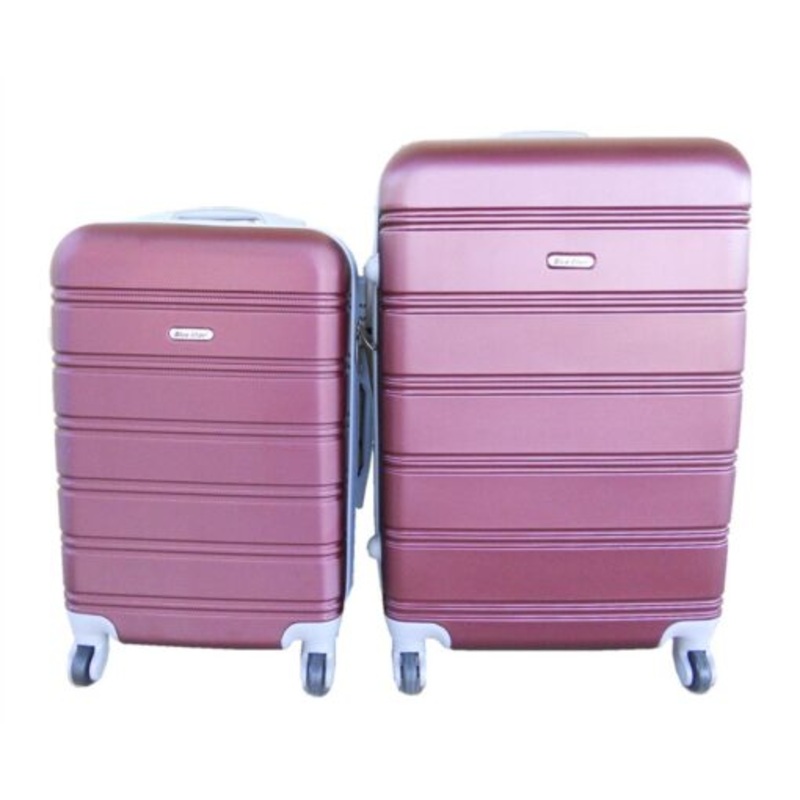 2 Piece Premium Luggage Set  Dark Plum