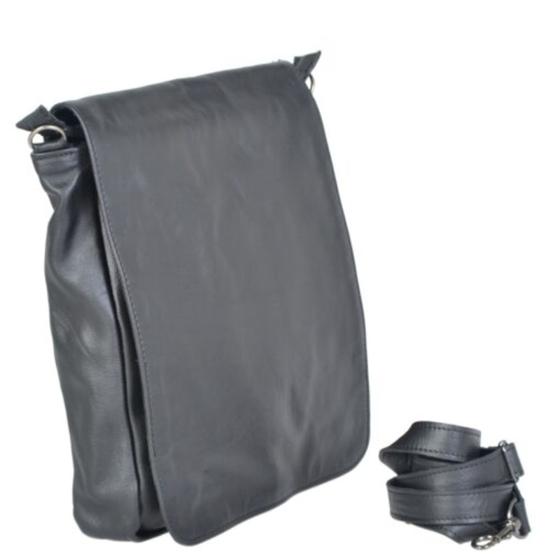 13 Inch Soft Laptop Messenger  Black