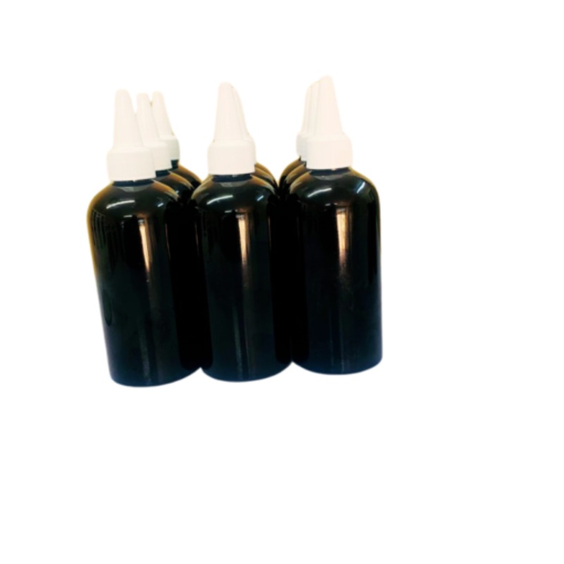 15 x 200ml Black Luxurious PET Bottles