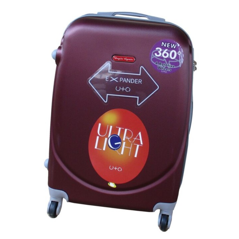 1 Piece Lightweight Luggage 23  Dark Red