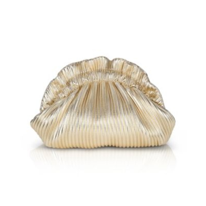 Woman’s Piper Faux Leather Rib Pleated Pouch Clutch – Macy’s