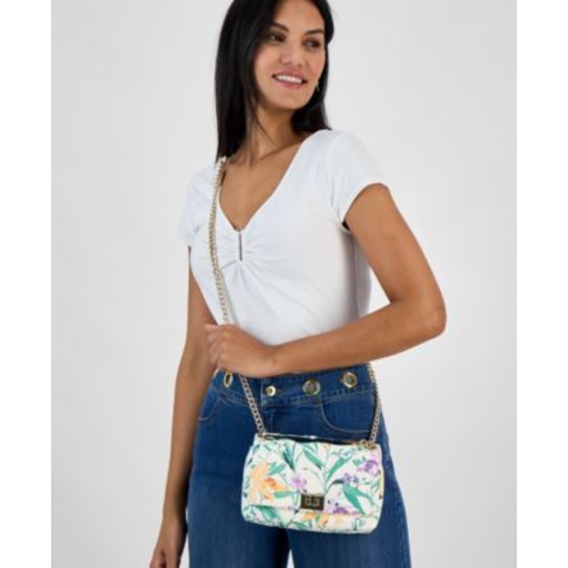 I.N.C. International Concepts Floral Print Small Ajae Shoulder Bag Exclusively at Macy’s  – Macy’s
